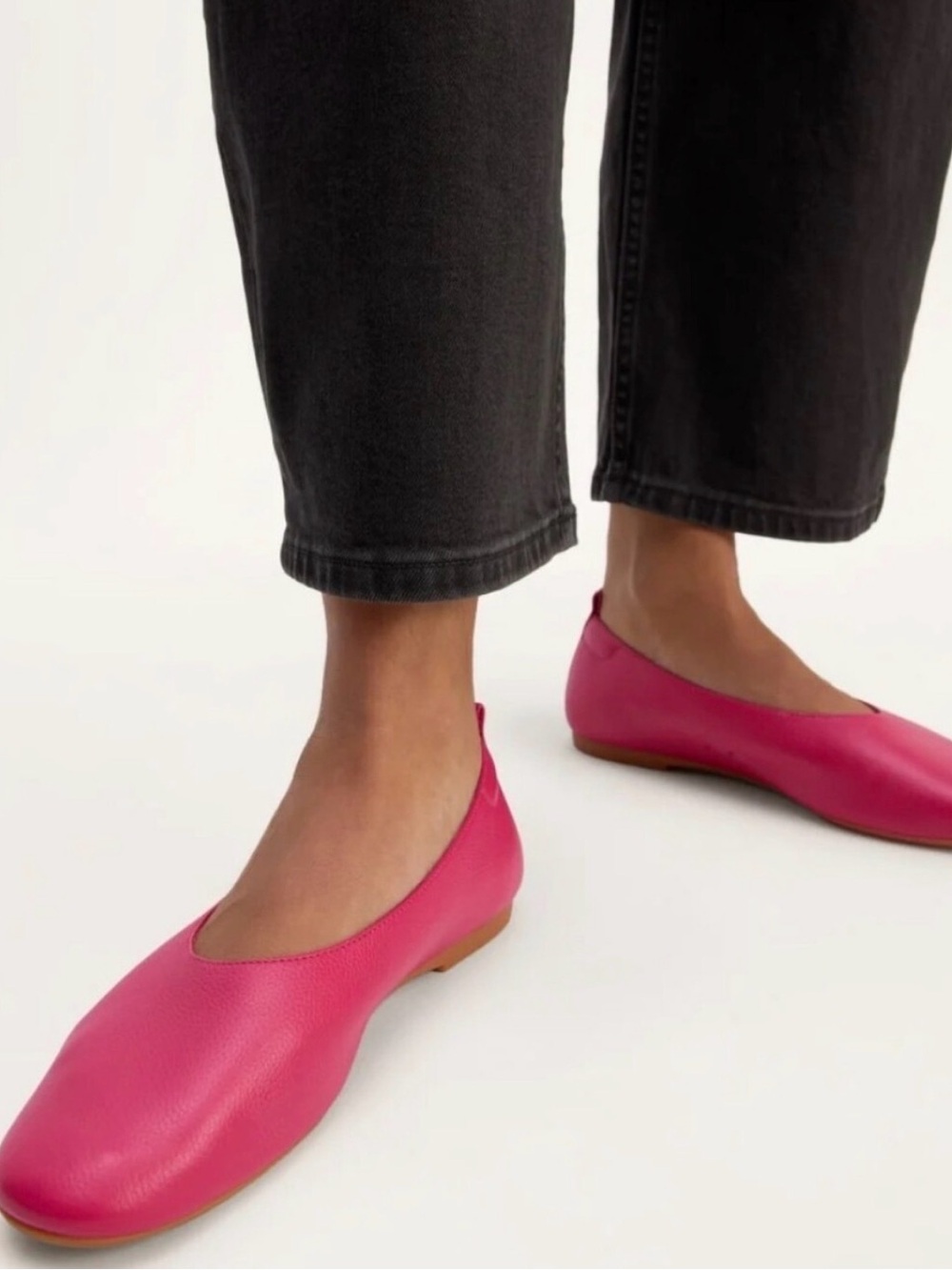 Everlane Day Glove Flats-Red Currant-barely worn